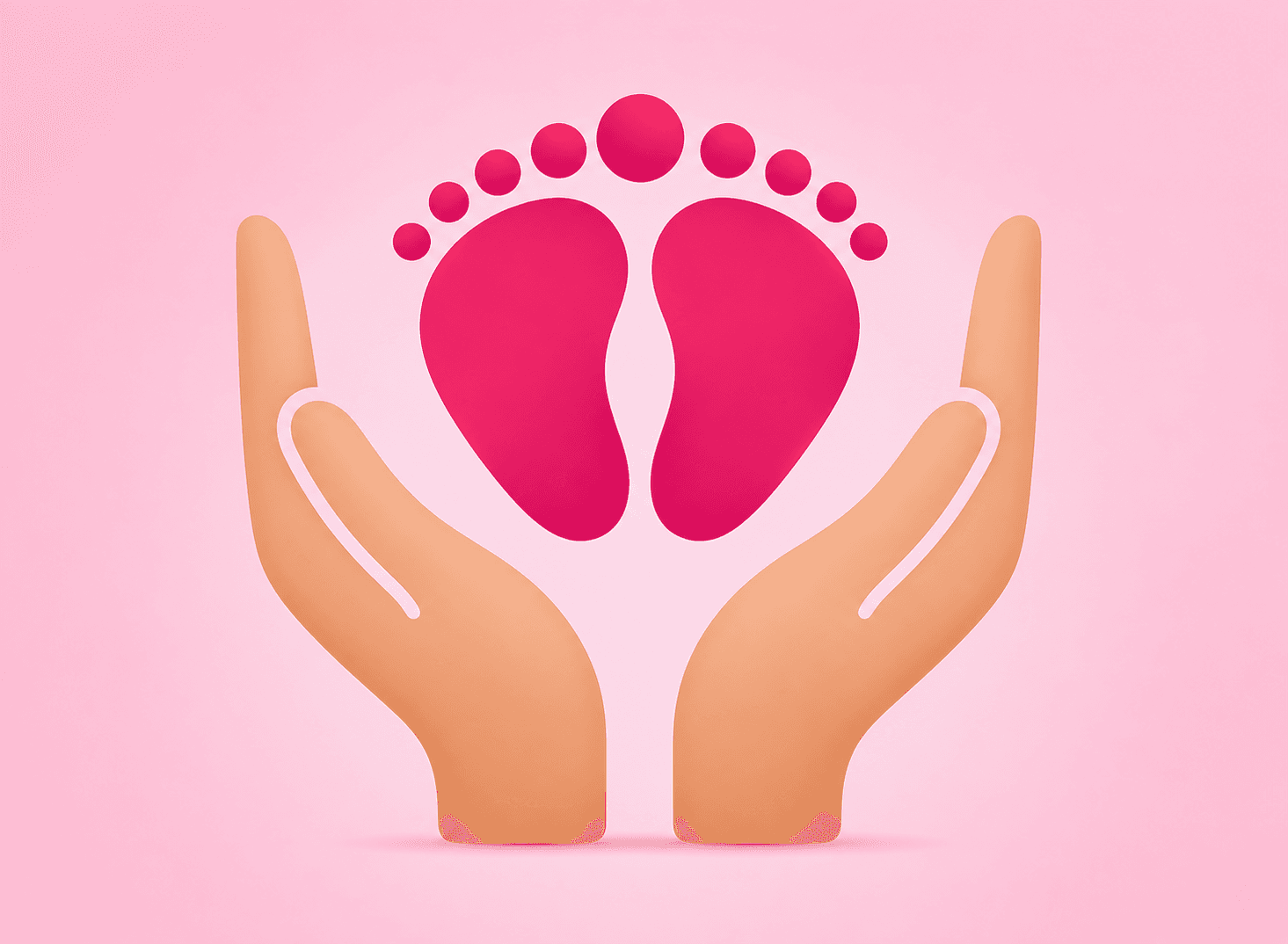IVF-SyncPro hands and baby footprints logo