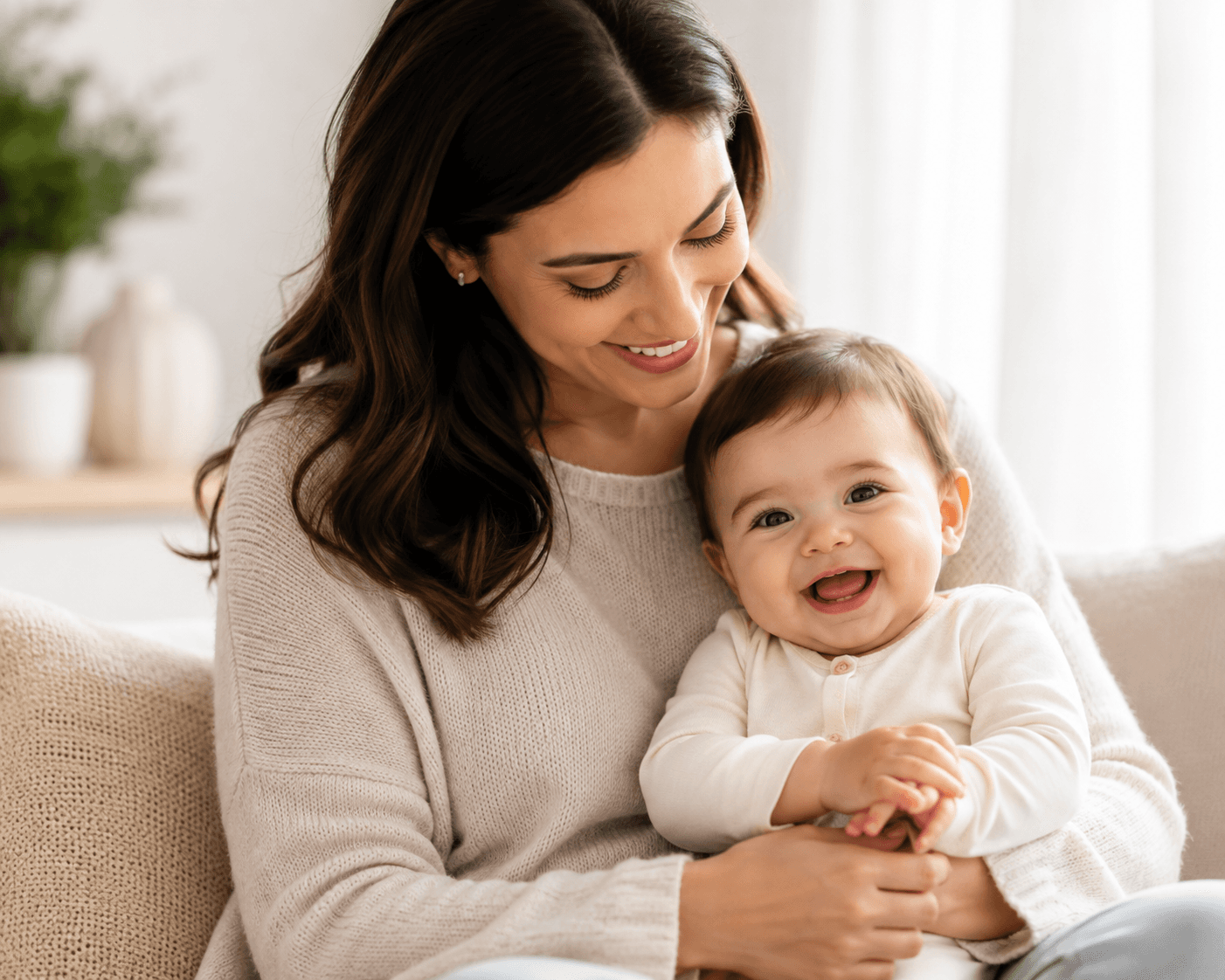 Mother holding her baby, representing the patient-centered IVF journey supported by IVF-SyncPro