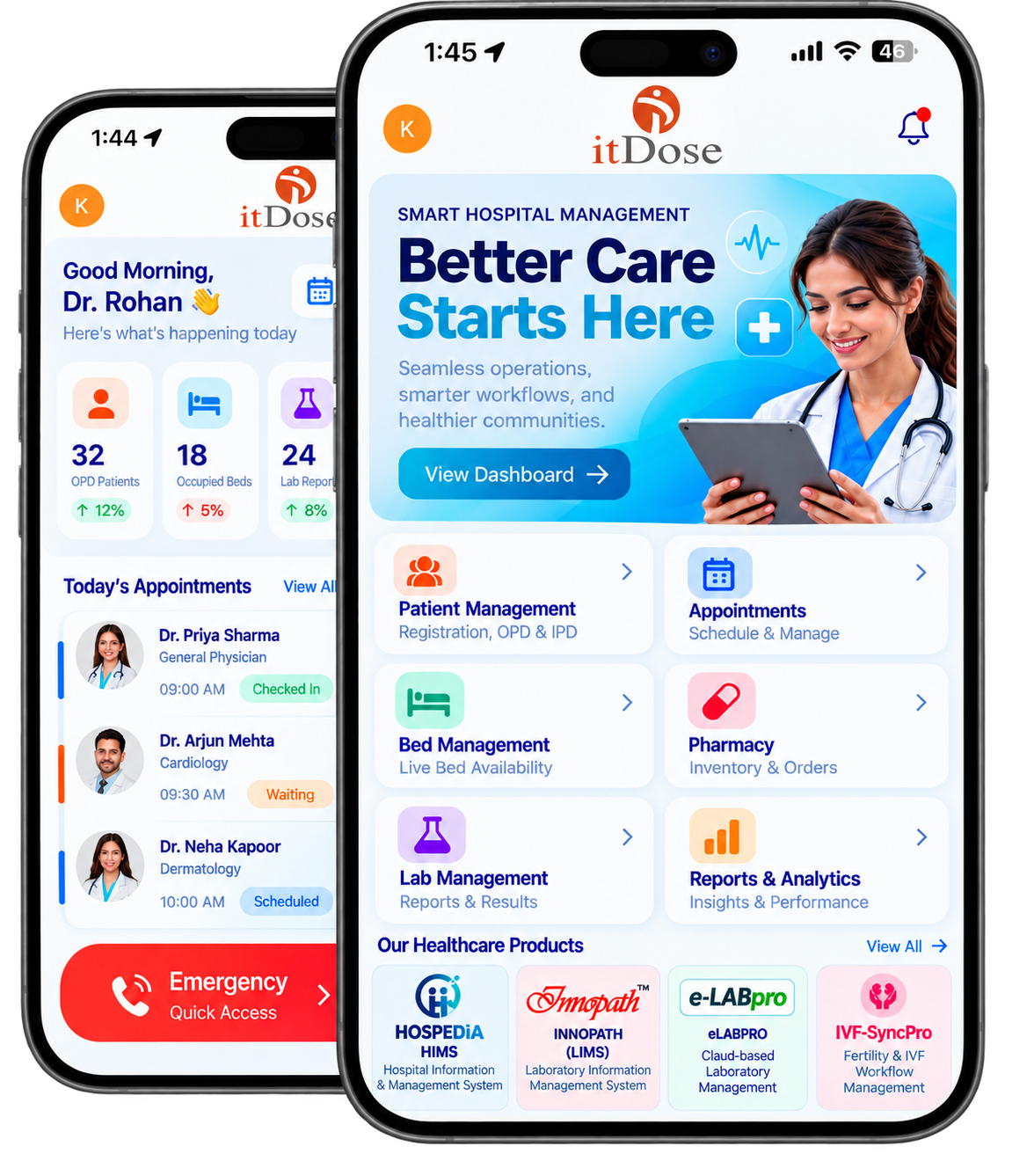 Hospital Management System Dashboard